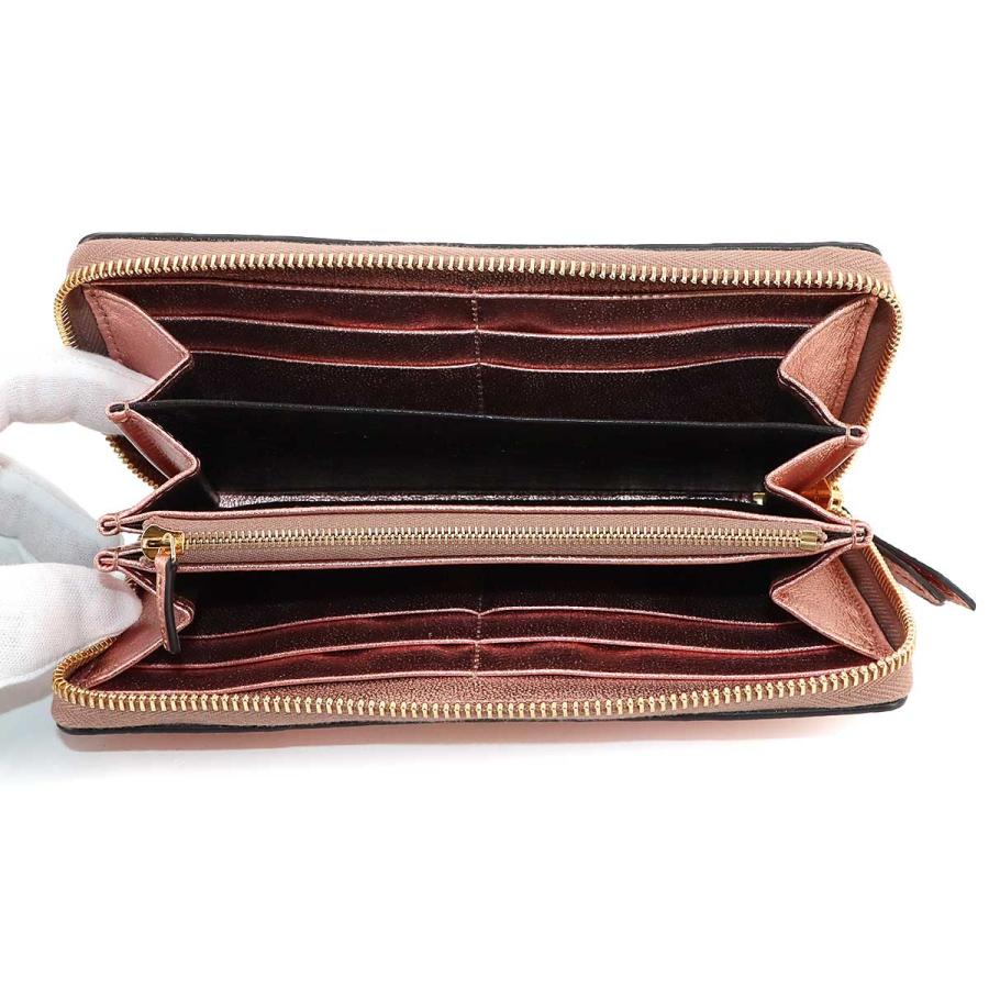 GUCCI グッチ 財布 長財布 ピンクゴールド GUCCI 未使用 展示品 グッチ GG マーモント ラウンドファスナー