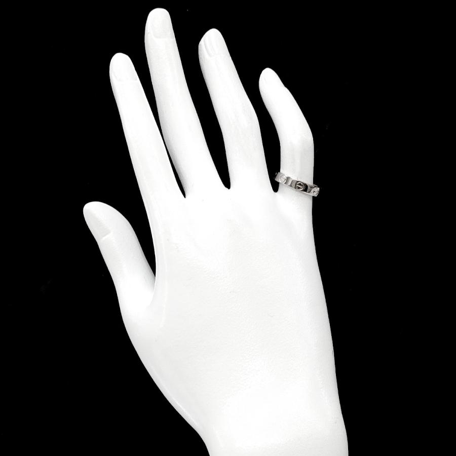 Cartier カルティエ ミニ ラブリング 49 ホワイトゴールド 箱付き 新品)CARTIER カルティエ ラブ リング スモールモデル ホワイト