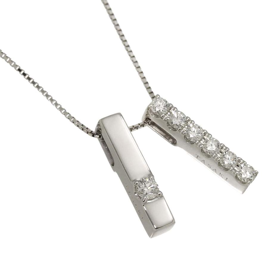 タサキ ダイヤ ネックレス ペンダント トップ ゴールド 18金 0.09ct