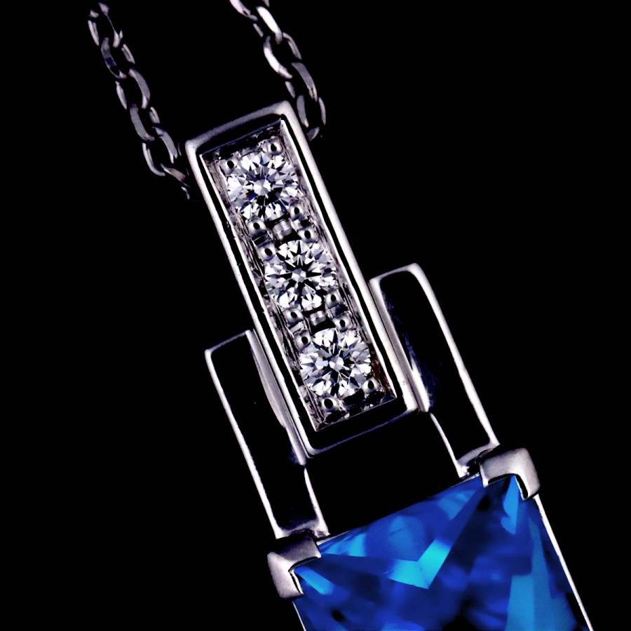 TASAKI タサキ 750 ブルートパーズ ダイヤモンド ネックレス