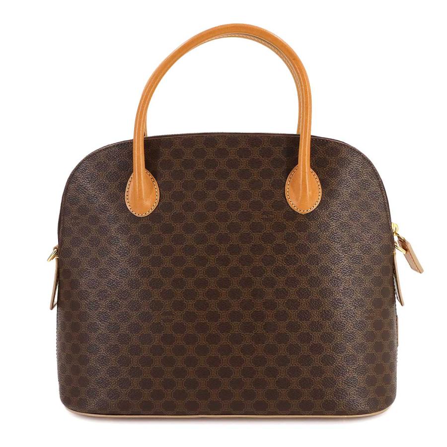 CELINE セリーヌ マカダム 2way ハンド ショルダー バッグ PVC レザー  