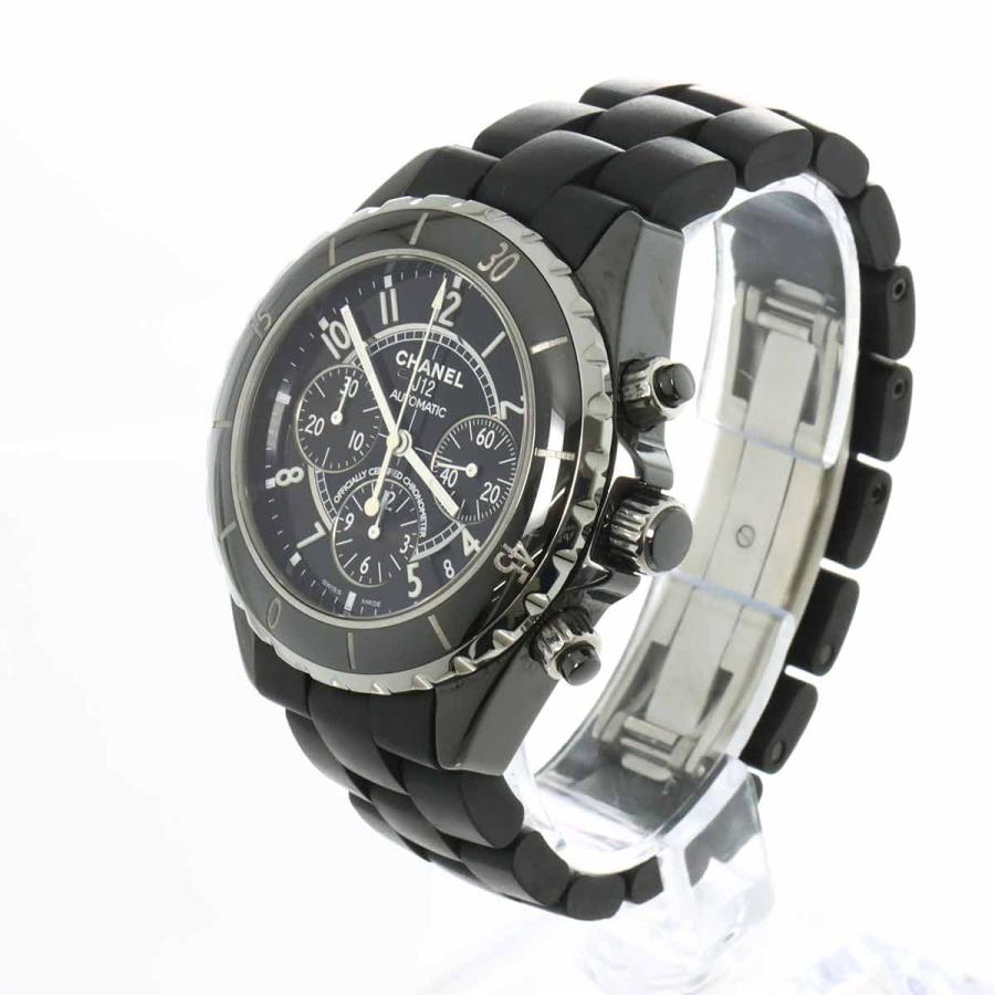 CHANELJ12 自動巻きクロノグラフ ブラック
