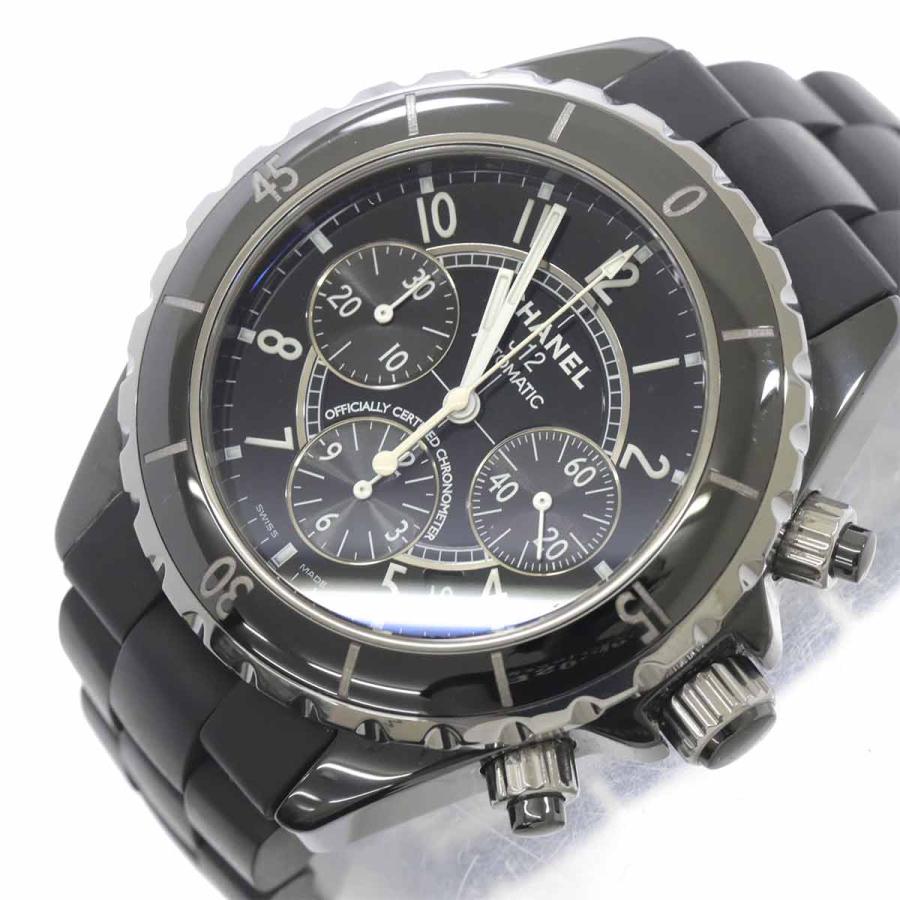 CHANEL シャネル J12 41mm H0939 クロノグラフ ブラック セラミック 