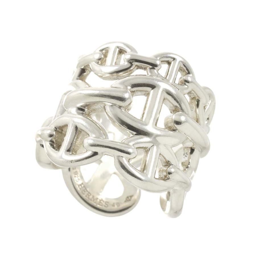 Boutons De Manchette Hermès En Argent 925 Vintage - Motif Ancre, Unisexe, Occasion