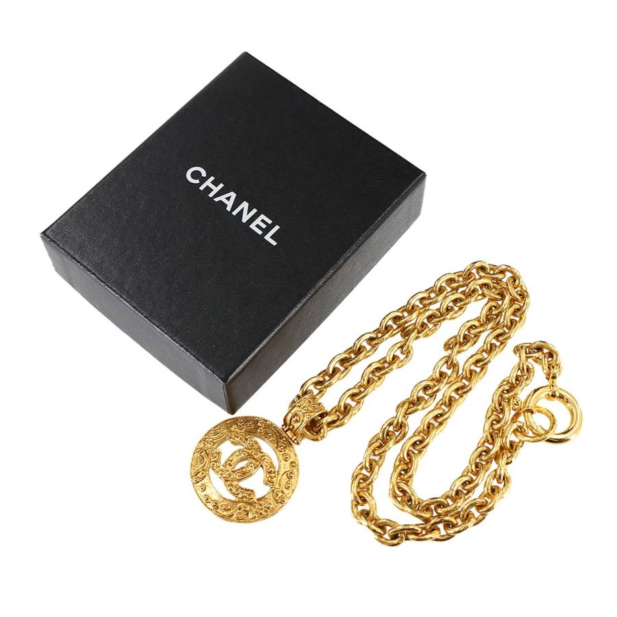 CHANEL 美品 シャネル ココマーク ロング ネックレス ゴールド 94A