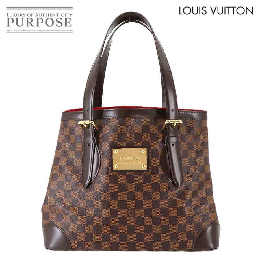 LOUIS VUITTON ハンドバッグ ダミエ ハムステッドMM ブラウン 茶 LOUIS VUITTON ハンドバッグ ダミエ ハムステッドMM ブラウン 茶