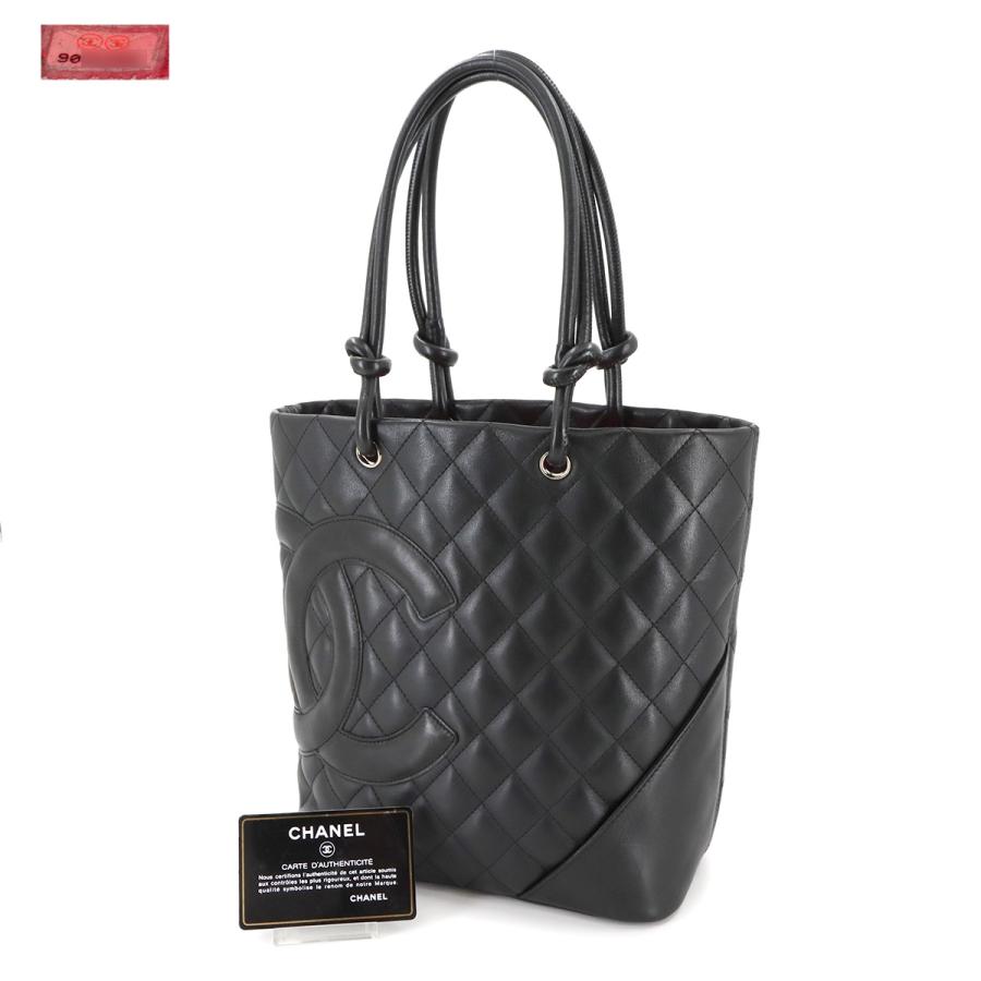 良品 CHANEL シャネル トートバッグ カンボンライン パイソン