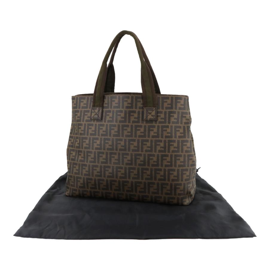 FENDI 未使用 展示品 フェンディ ズッカ トート バッグ PVC キャンバス  
