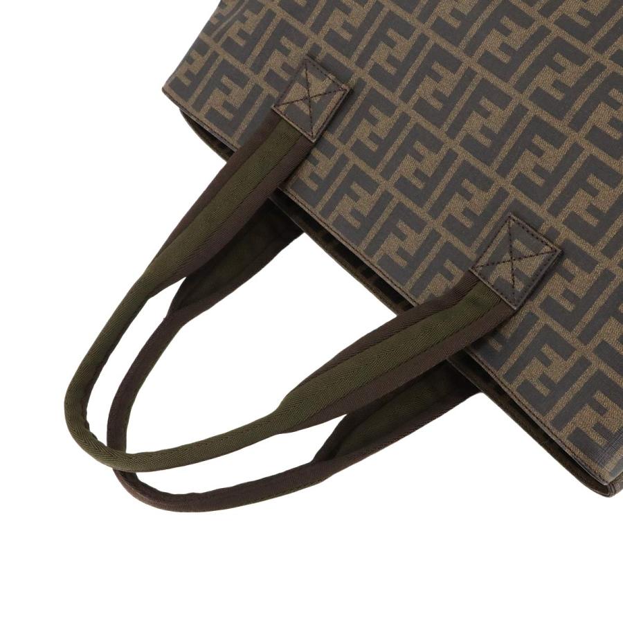 FENDI 未使用 展示品 フェンディ ズッカ トート バッグ PVC キャンバス  