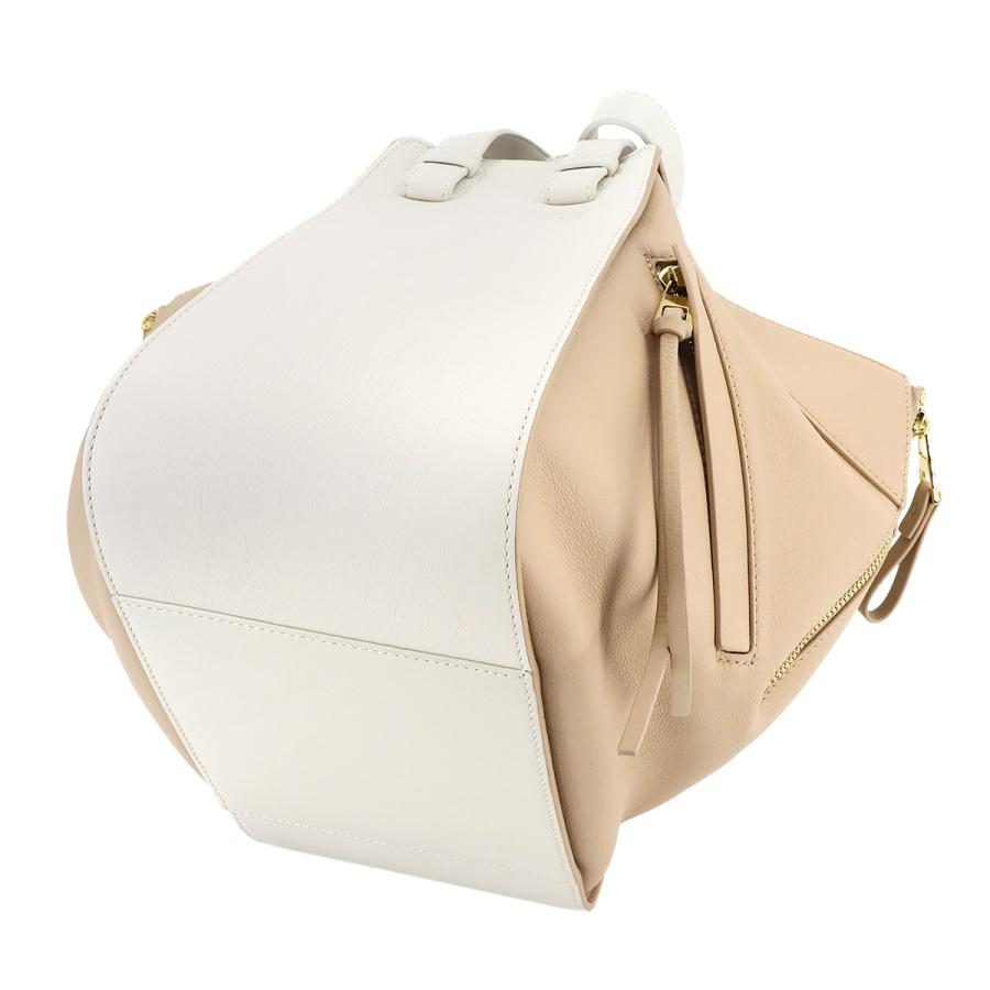 ぱ*す様 LOEWE ハンモック スモール 白 レザー 2way ショルダー 巾 LOEWE ハンモック スモール 白 レザー 2way ショルダー 巾着付き