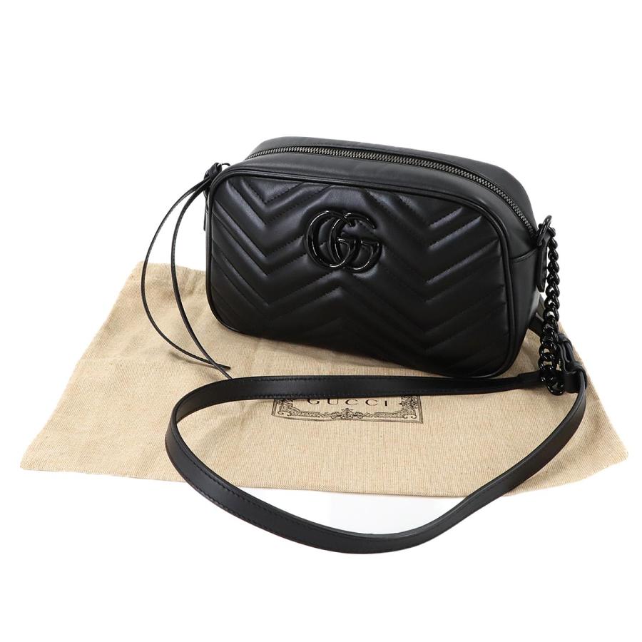 GGマーモント マトラッセ レザー チェーンショルダーバッグ GG Marmont グッチ GUCCI GGマーモント ロゴ 斜め掛け チェーン