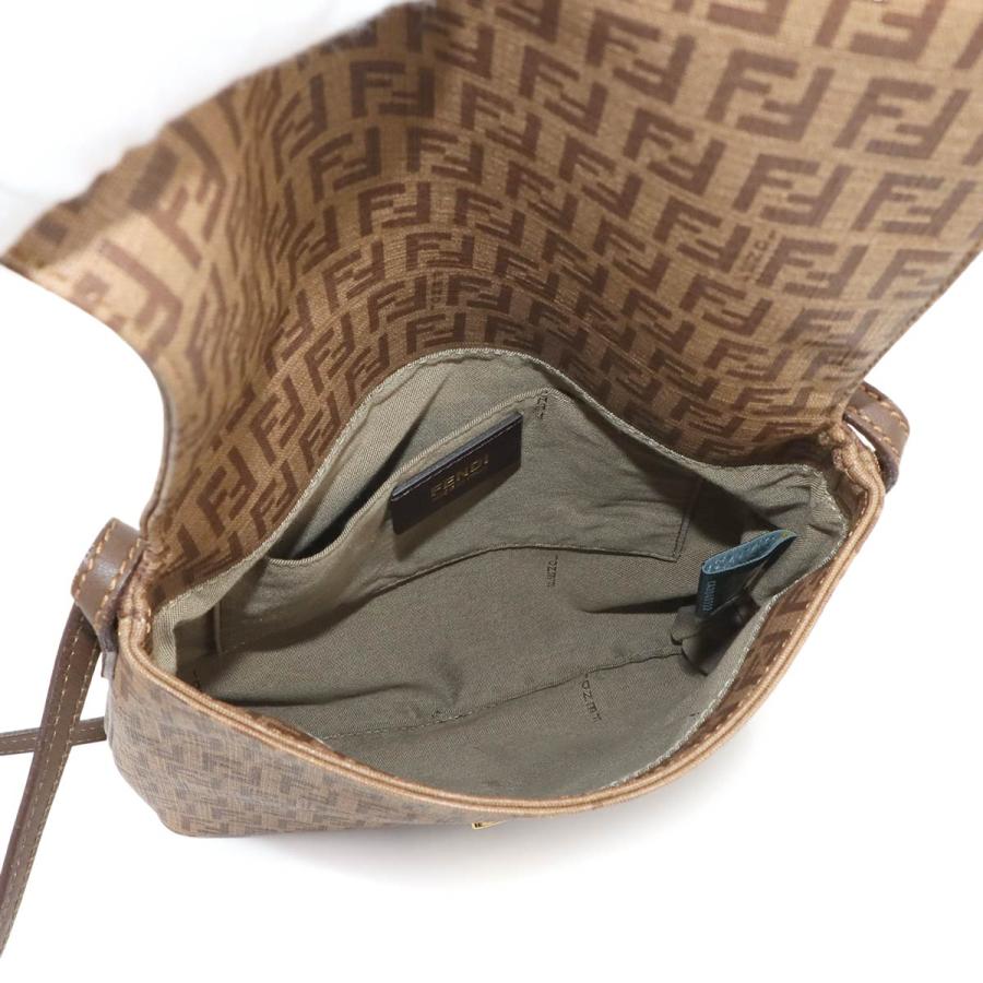 FENDI（フェンディ） 美品 ズッキーノ ショルダー バッグ PVC レザー