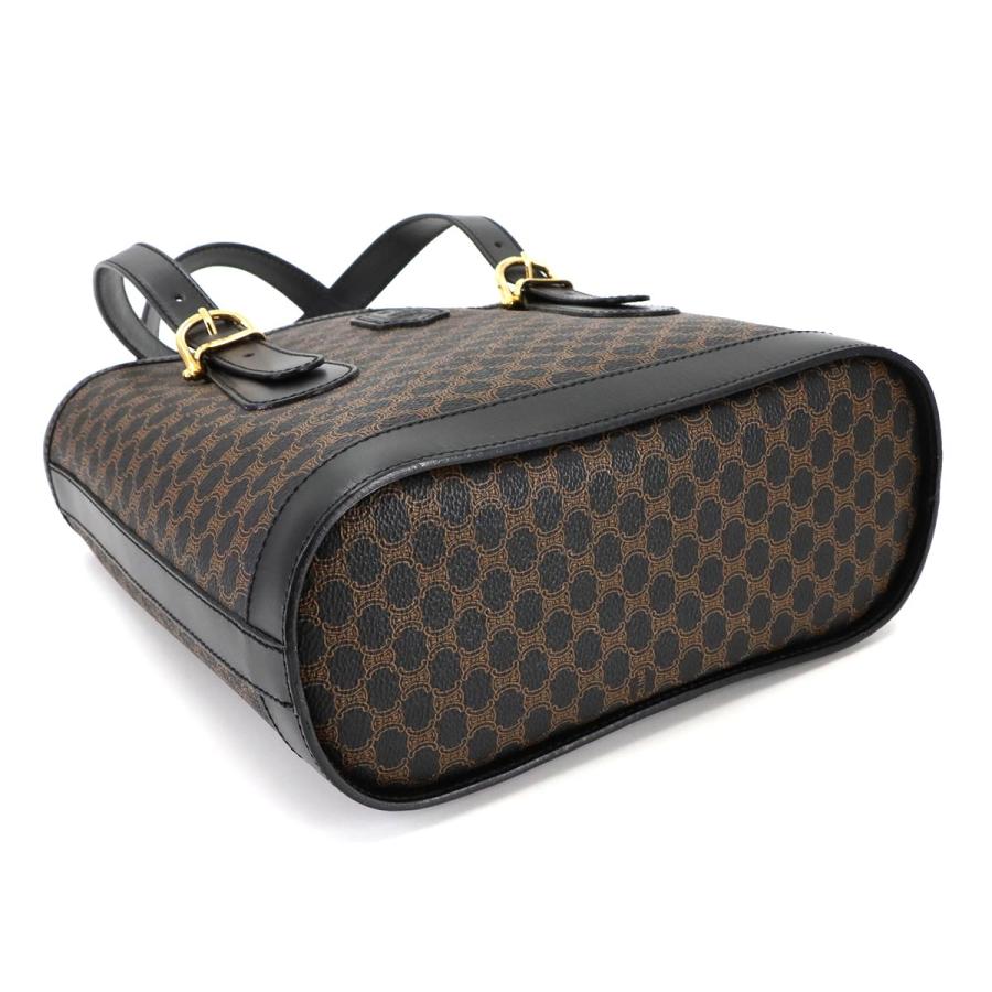 CELINE 新品同様 セリーヌ マカダム柄 トート バッグ ブラック  