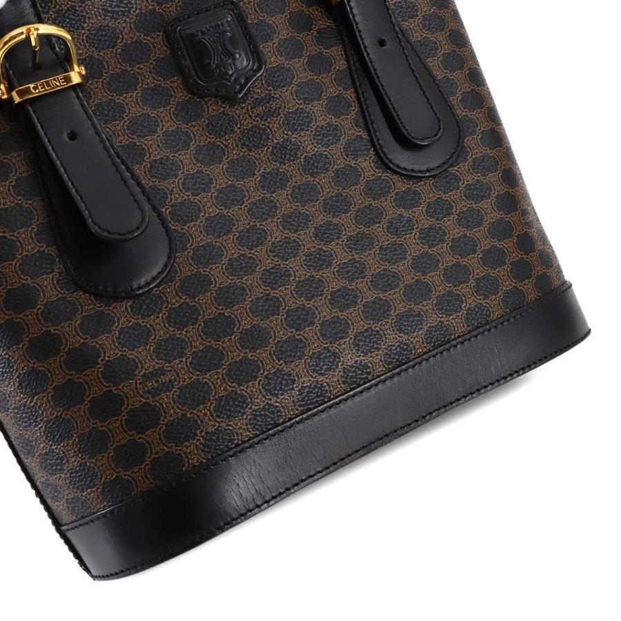 CELINE 新品同様 セリーヌ マカダム柄 トート バッグ ブラック  