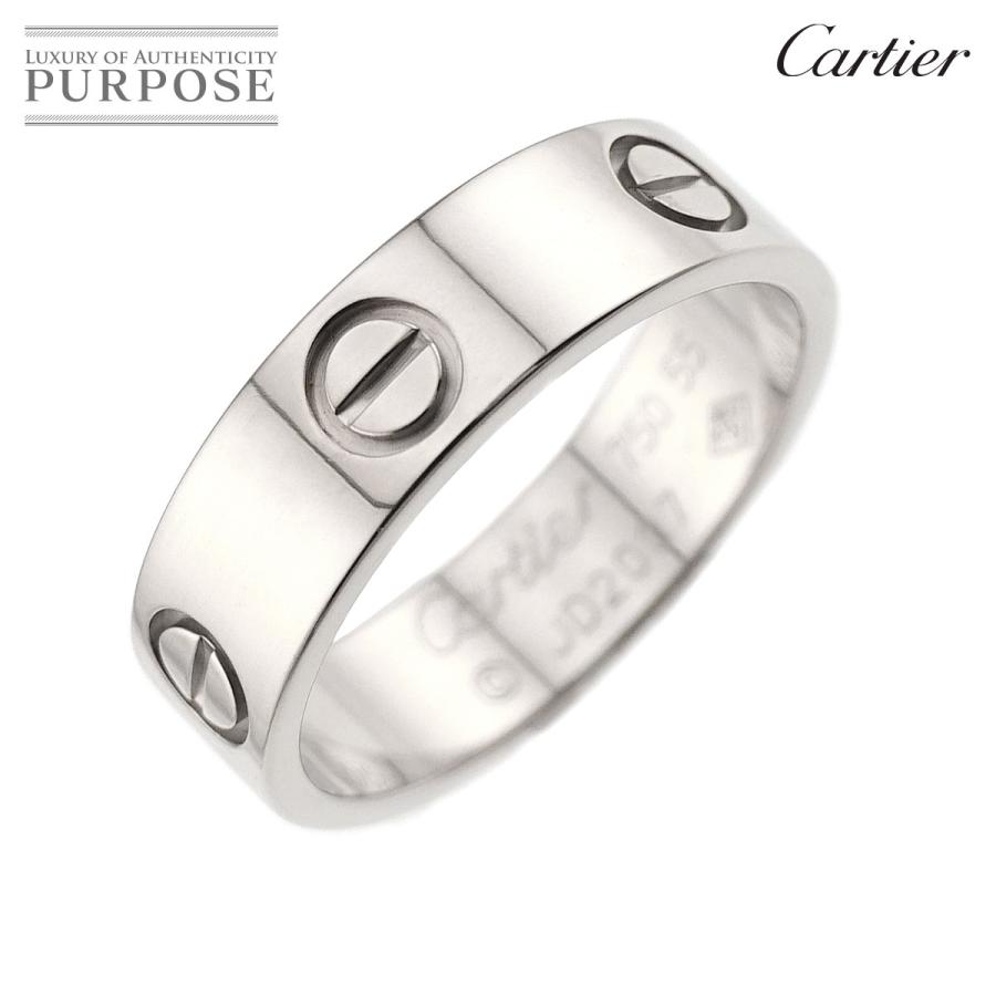Cartier ラブリング Cartier カルティエ ラブ #55 リング K18 WG ホワイトゴールド