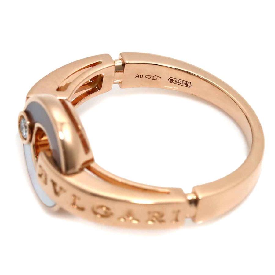 BVLGARI ブルガリ #52 リング シェル ダイヤ K18 PG ピンク