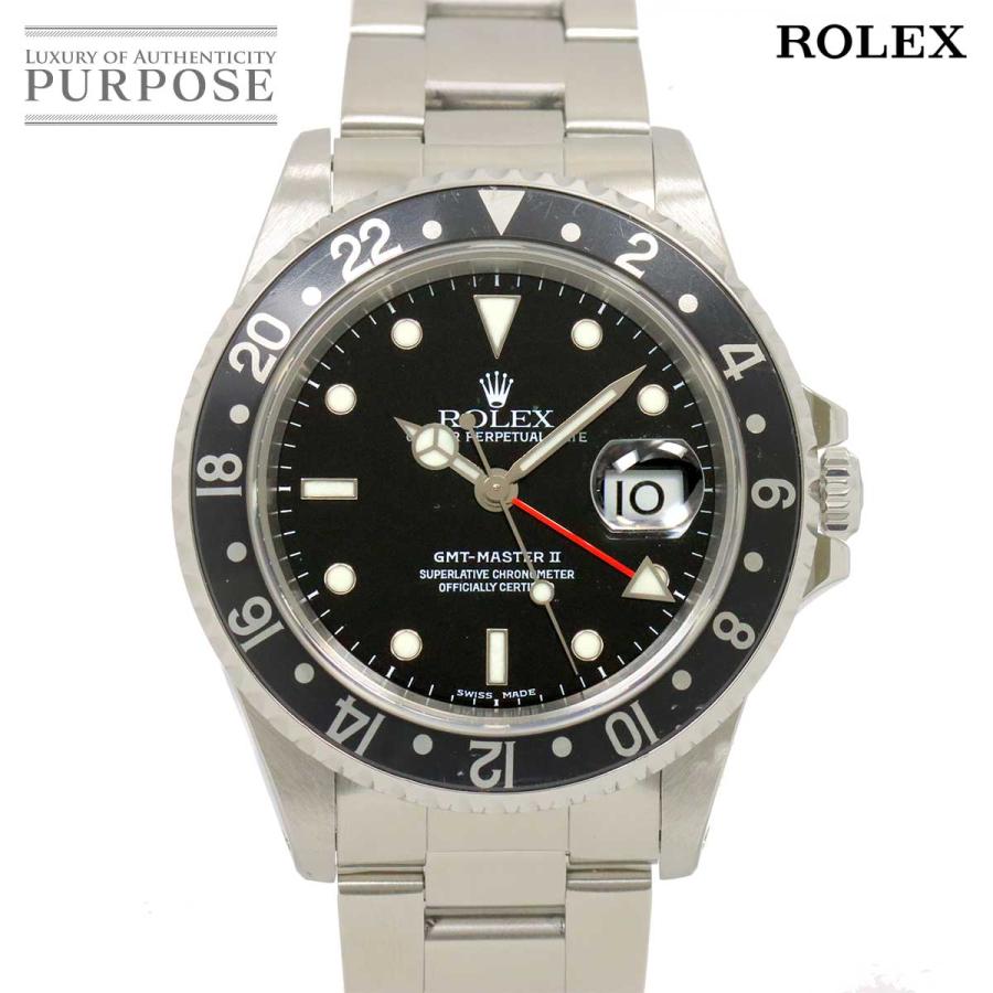 ROLEX ロレックス GMTマスター2 16710 A番 メンズ 腕時計 デイト 