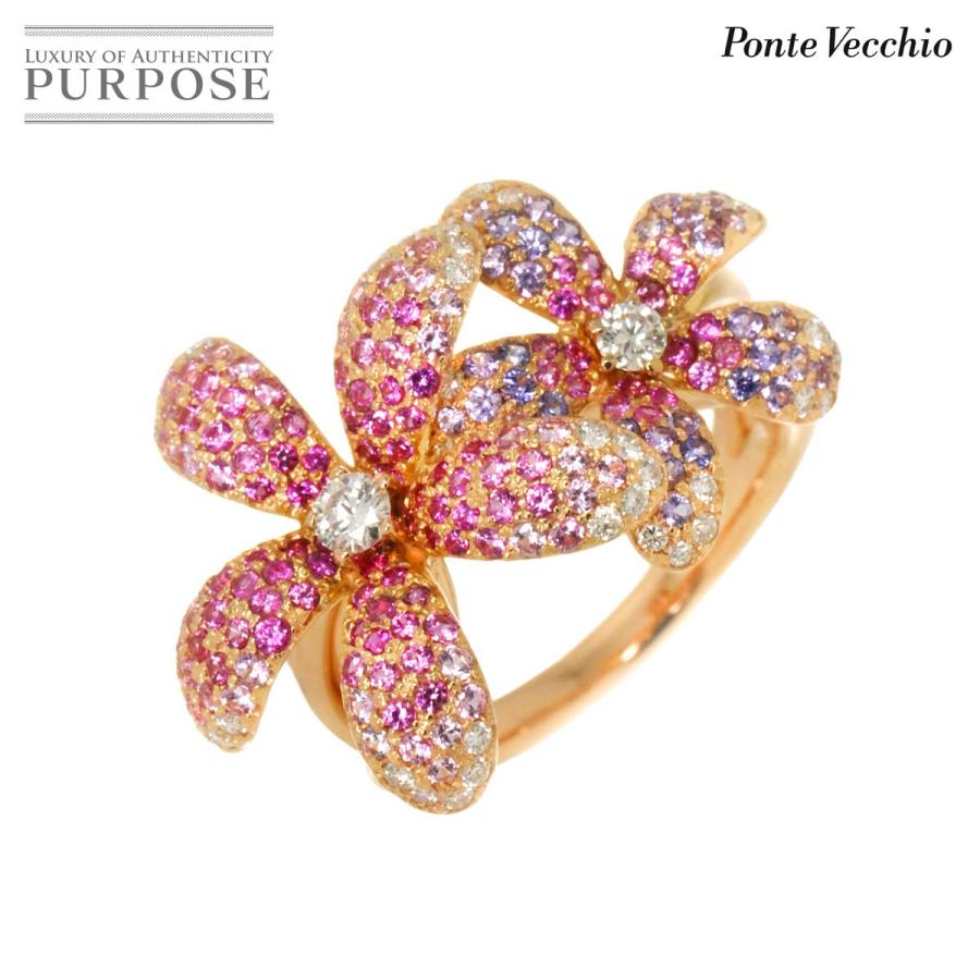 ポンテヴェキオPonte Vecchio ピンクゴールドダイヤリング