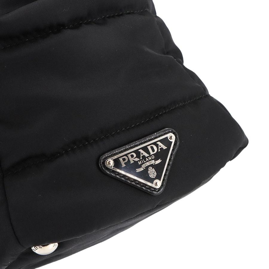 新品同様 プラダ PRADA ミニ ショルダー ポーチ ナイロン ブラック  