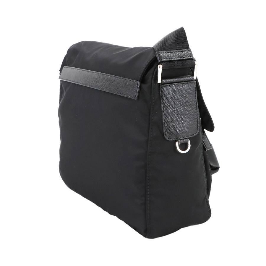 新品同様 プラダ PRADA ショルダー バッグ ナイロン サフィアーノ