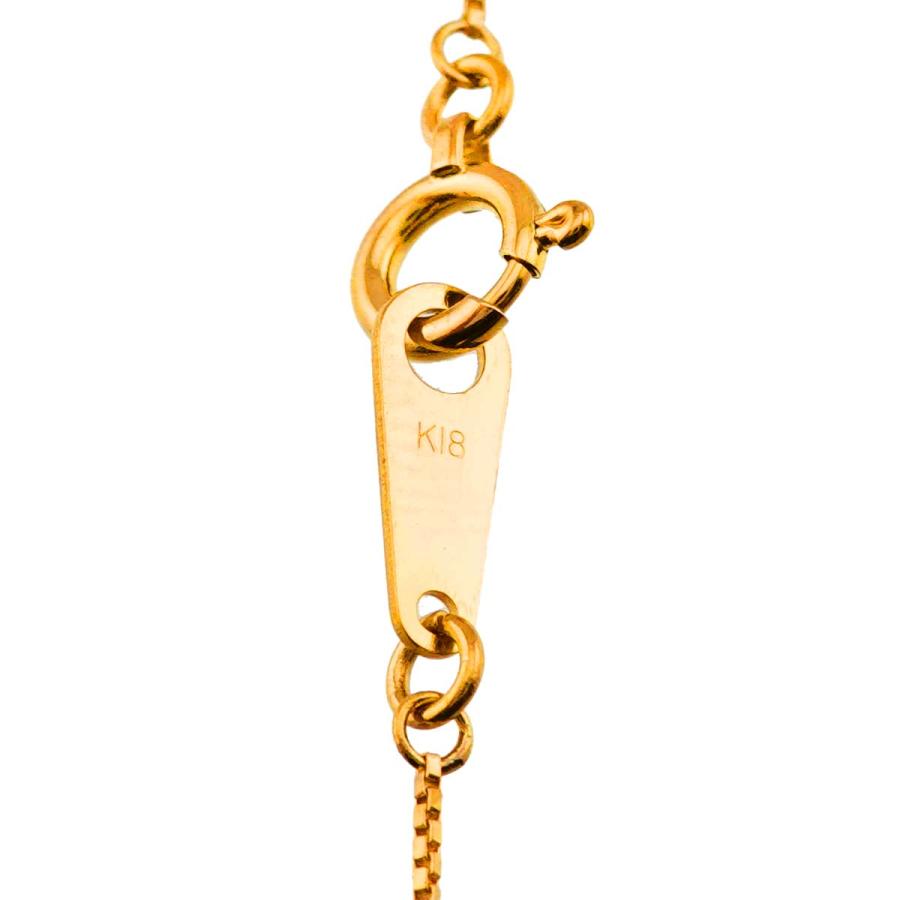 agete ネックレスK18 40cm 0.05ct