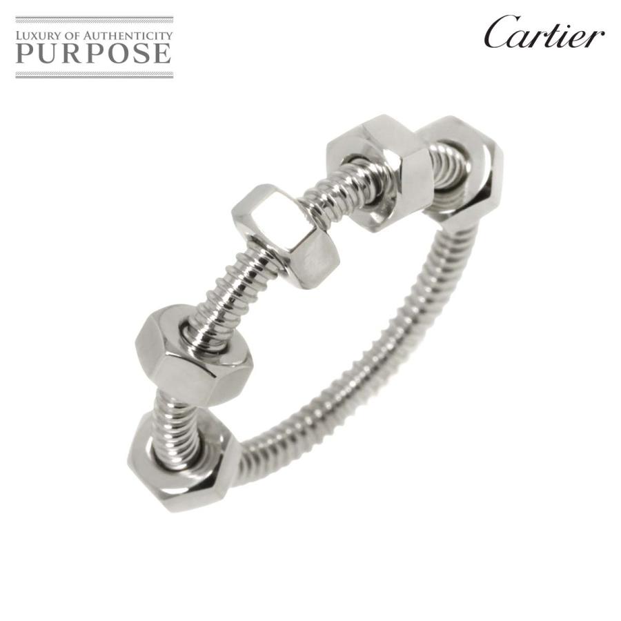 Cartier カルティエ エクル ドゥ #54 リング K18 WG ホワイトゴールド  
