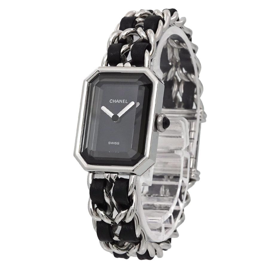 T139 シャネル プルミエールM SS×レザー H0451 クォーツ