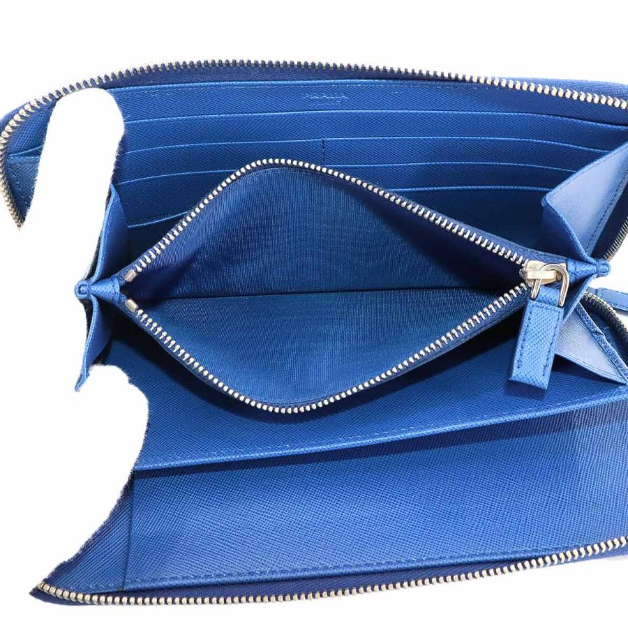 プラダ PRADA ラウンドファスナー 長財布 トラベルケース サフィアーノ