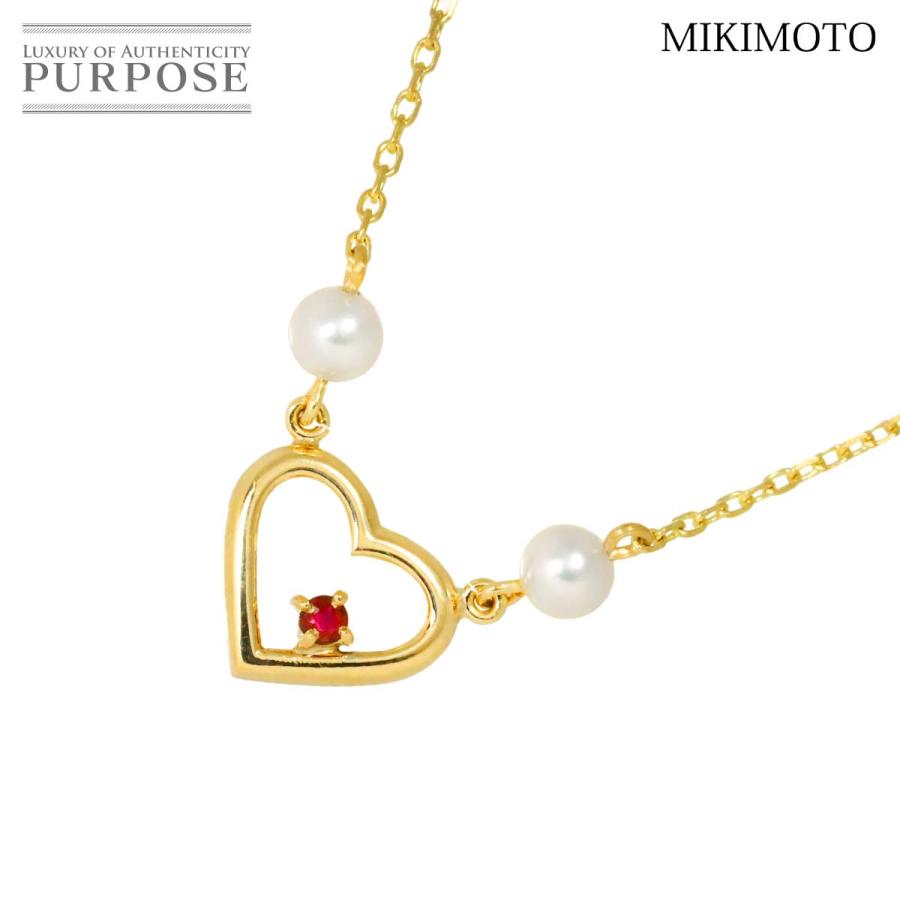 MIKIMOTO ネックレス ハート 真珠