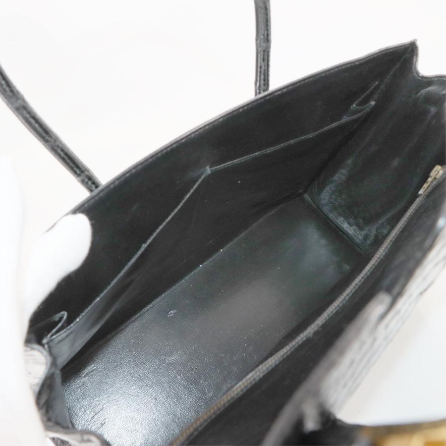 HERMES（エルメス） 美品 クロコダイル ドラッグ 30 ハンド バッグ