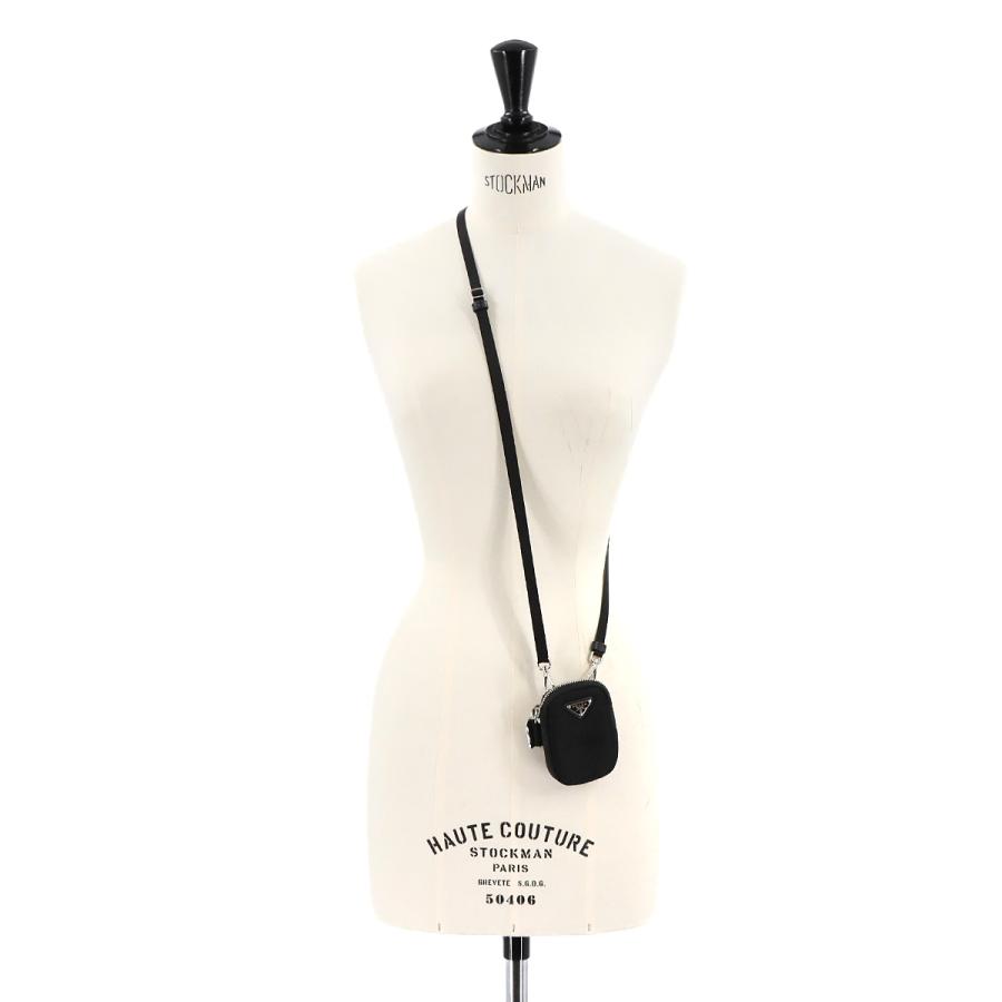 PRADA 新品同様 プラダ ミニ ショルダー ポーチ ナイロン ブラック  