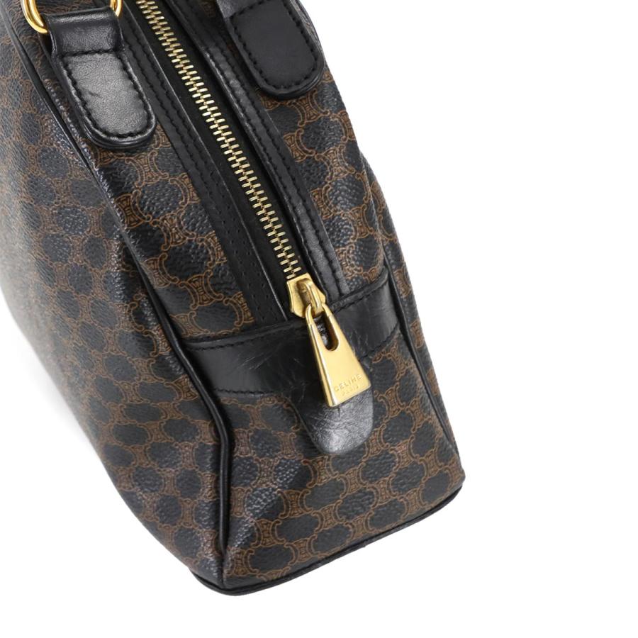 希少　CELINE　マカダム　ハンドバッグ　金具 CELINE セリーヌ ハンドバッグ ミニボストンバッグ マカダム柄