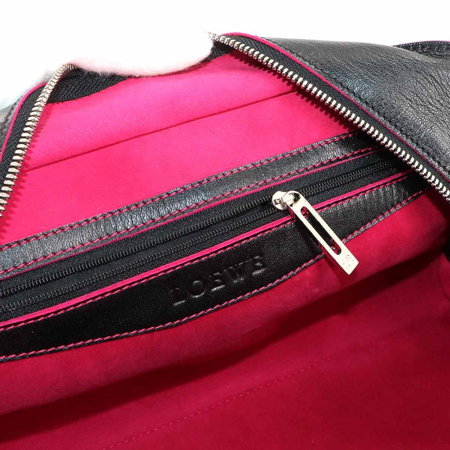LOEWE 新品同様 ロエベ アマソナ 28 ハンド バッグ レザー ブラック  