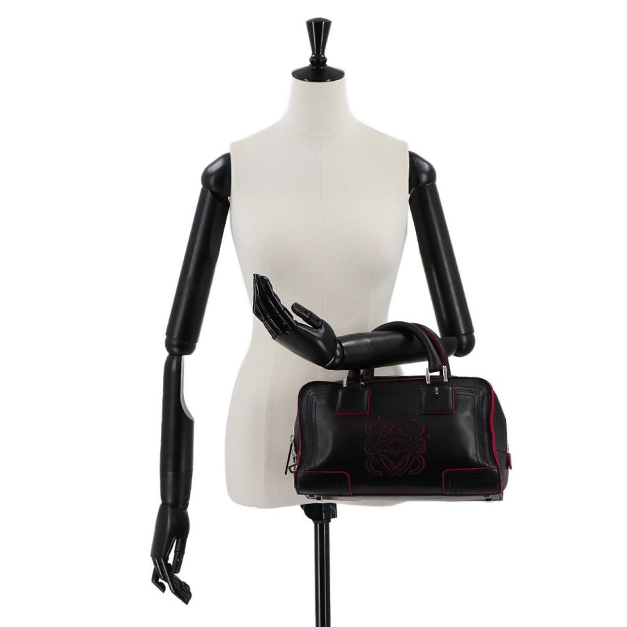LOEWE 新品同様 ロエベ アマソナ 28 ハンド バッグ レザー ブラック  