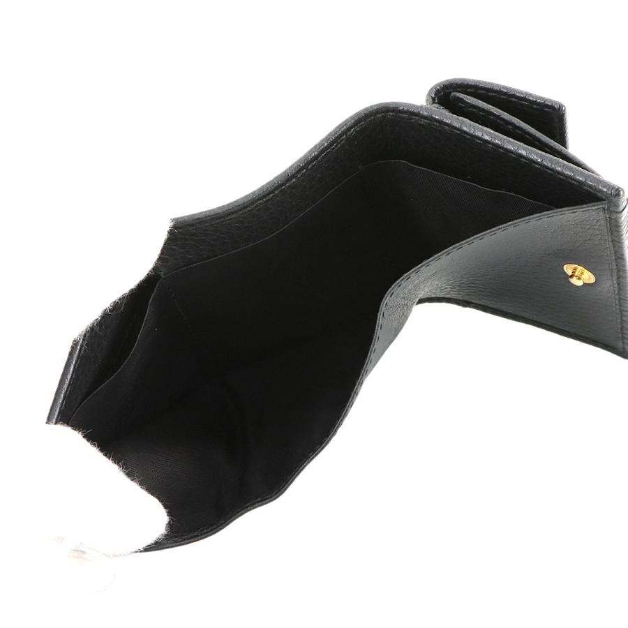 GUCCI 未使用 展示品 グッチ プチ GGマーモント コンパクト 三つ折り  