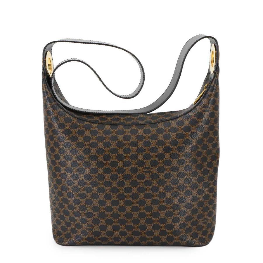 セリーヌ✨ショルダーバッグマカダムガンチーニPVC×レザーゴールド金具