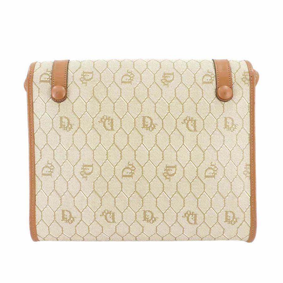 美品 クリスチャン ディオール バッグ ハニカム ショルダー バッグ PVC レザー ベージュ ブラウン レディース 90287643 【中古】ブランド Christian Dior（クリスチャン・ディオール） 美品 クリスチャン