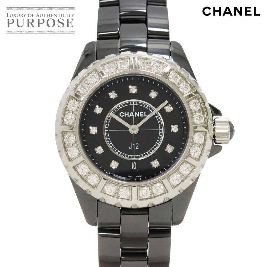 CHANEL シャネル J12 33mm H2427 ラージダイヤベゼル レディース  