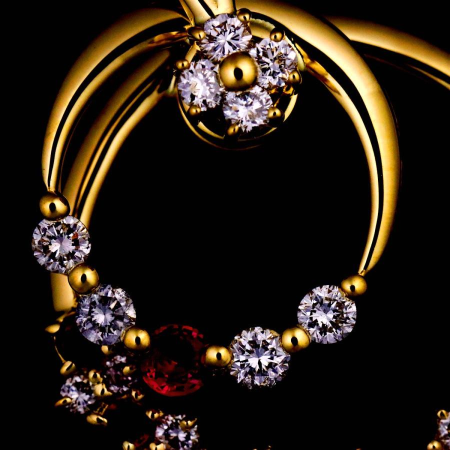 ベリテ VERITE ルビー 0.77ct ダイヤ 0.59ct ネックレス 48cm K18 YG