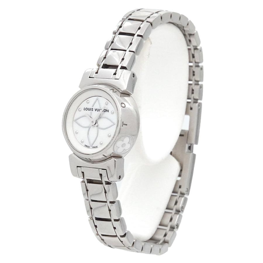 ルイヴィトン タンブール ビジュ Q151C レザー シェル レディース 腕時計 LOUIS VUITTON ルイ・ヴィトン 腕時計 タンブール ビジュ Q151C