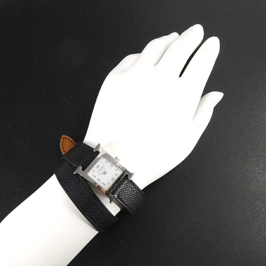 HERMES エルメス Hウォッチ ドゥブルトゥール HH1 210