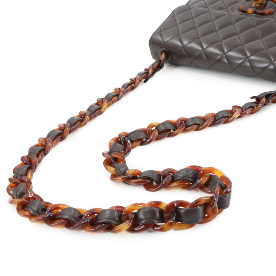CHANEL 美品 シャネル マトラッセ べっ甲柄 プラチェーン