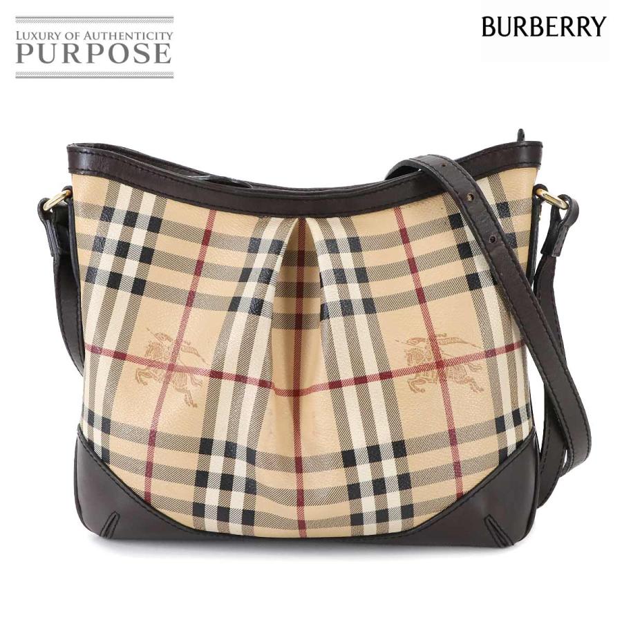 Burberry ベージュ レザー ショルダーバッグ BURBERRY ベージュ レザー ショルダーバッグ