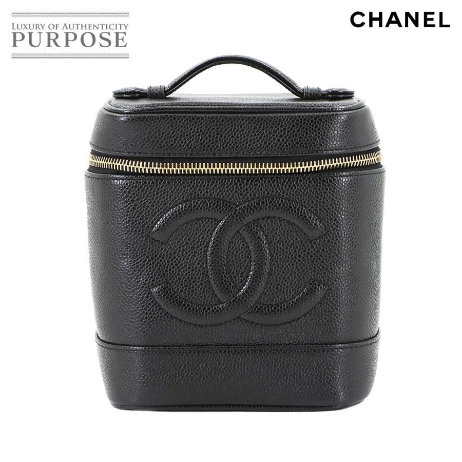 CHANEL 新品同様 シャネル バニティ ハンド バッグ キャビアスキン  