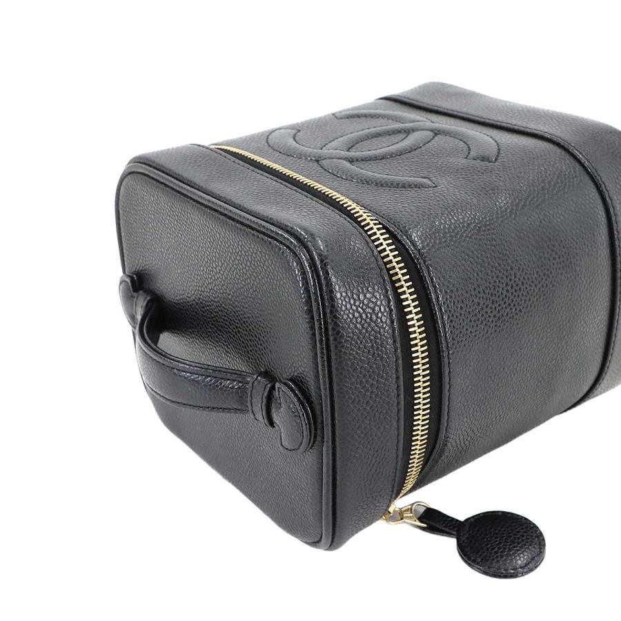 CHANEL 新品同様 シャネル バニティ ハンド バッグ キャビアスキン  