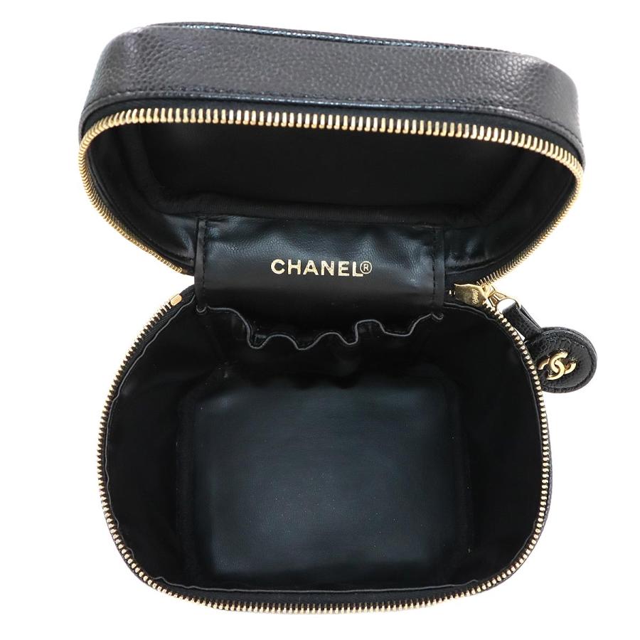 CHANEL 新品同様 シャネル バニティ ハンド バッグ キャビアスキン  