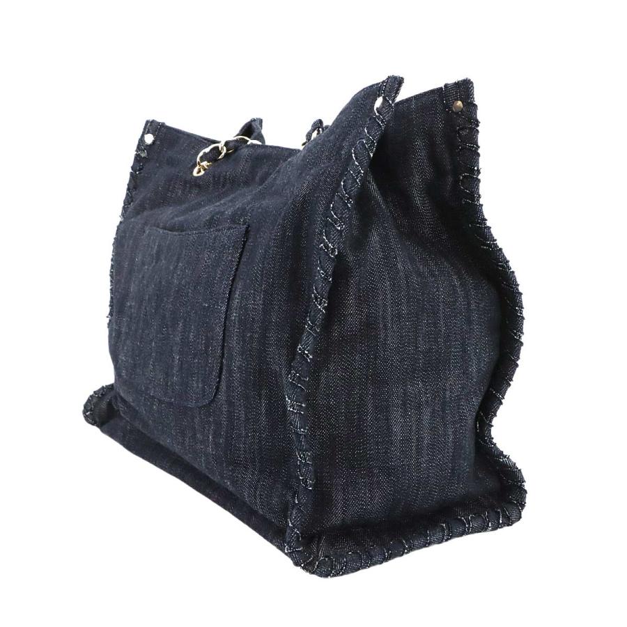 CHANEL（シャネル） 新品同様 夜間飛行 チェーン トート バッグ デニム