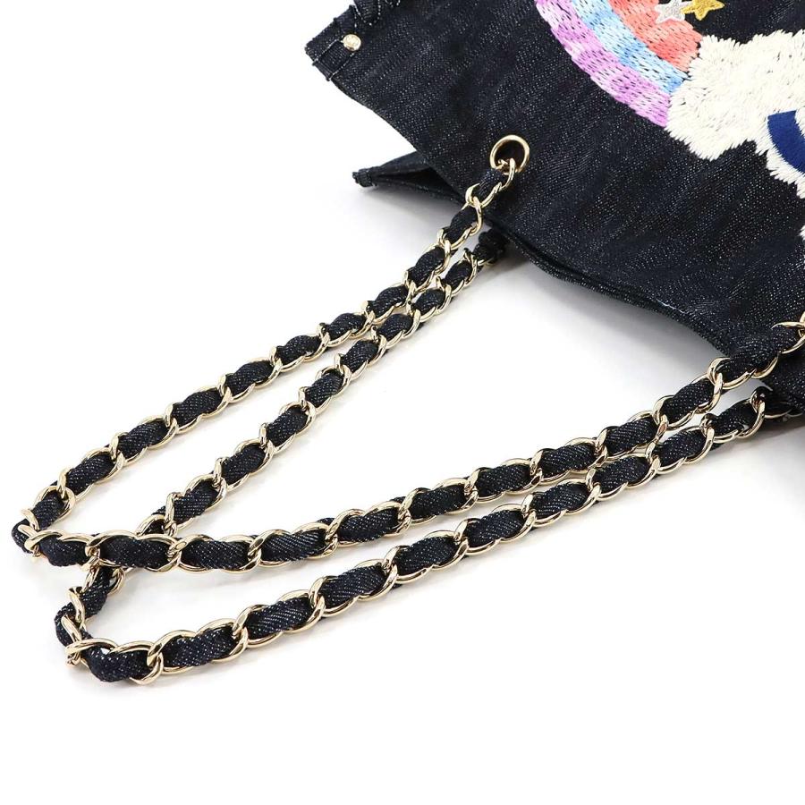 CHANEL（シャネル） 新品同様 夜間飛行 チェーン トート バッグ デニム