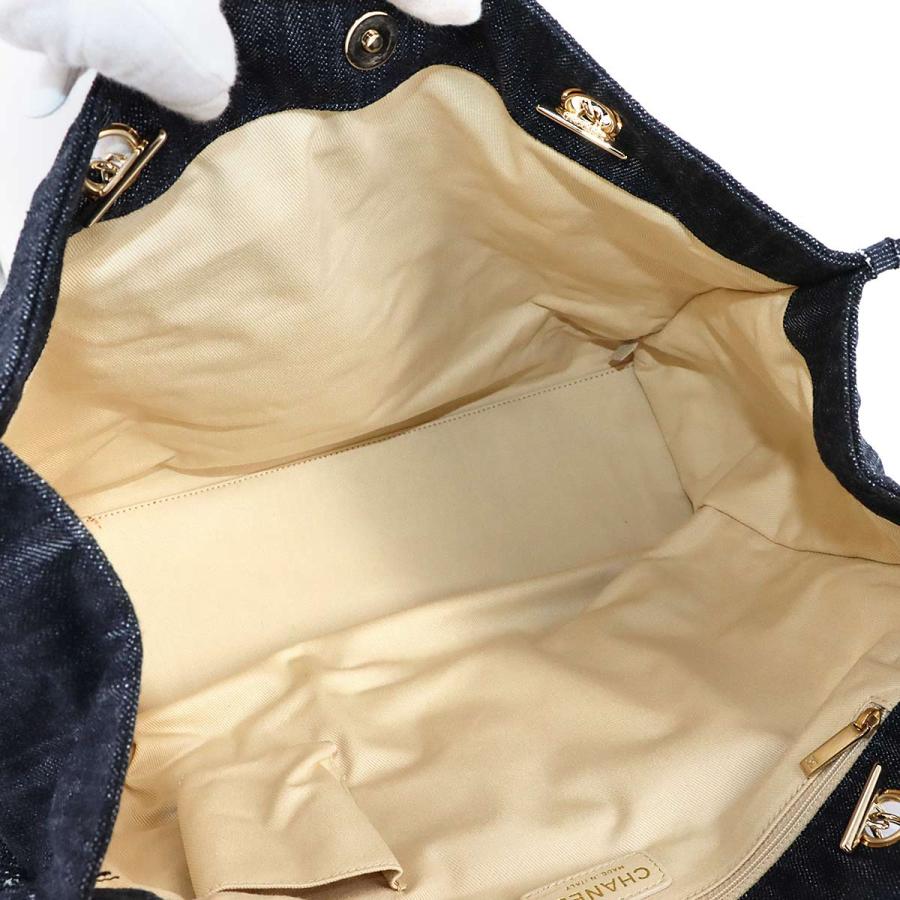 CHANEL（シャネル） 新品同様 夜間飛行 チェーン トート バッグ デニム