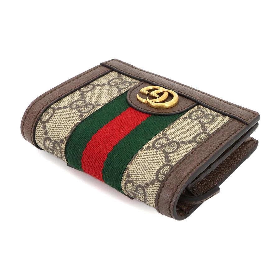 GUCCI 新品同様 グッチ オフィディア 二つ折り 財布 GGスプリーム  